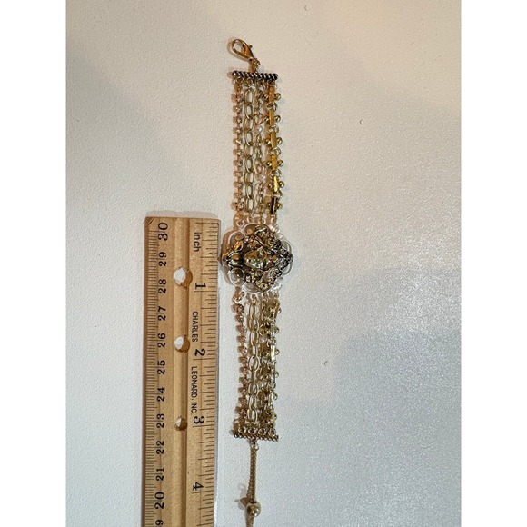 Retro style Medusa Multi Layer Gold Bracelet American Fall Winter Statement - Picture 2 of 4